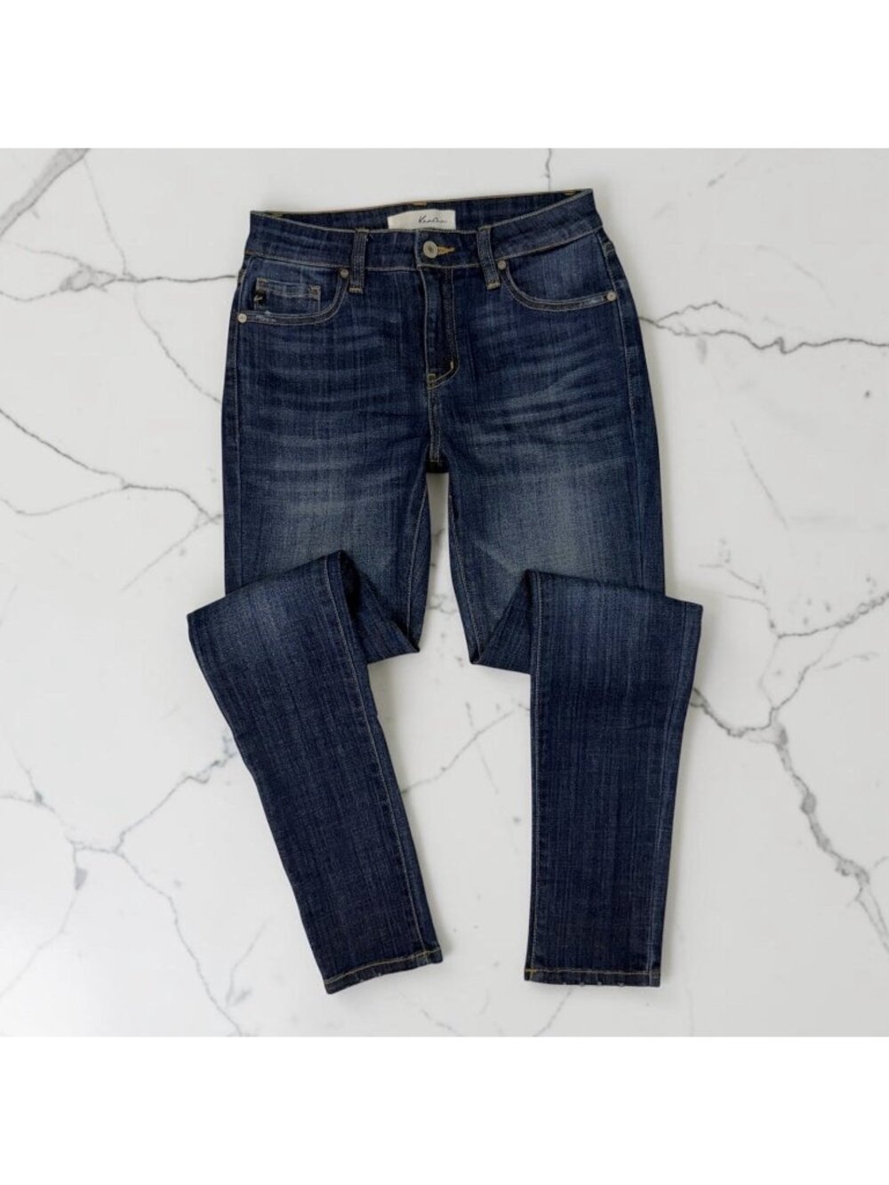 Kancan Ashlyn Mid Rise Super Skinny jeans Size 7/27 Super Dark Wash KC7085LOH